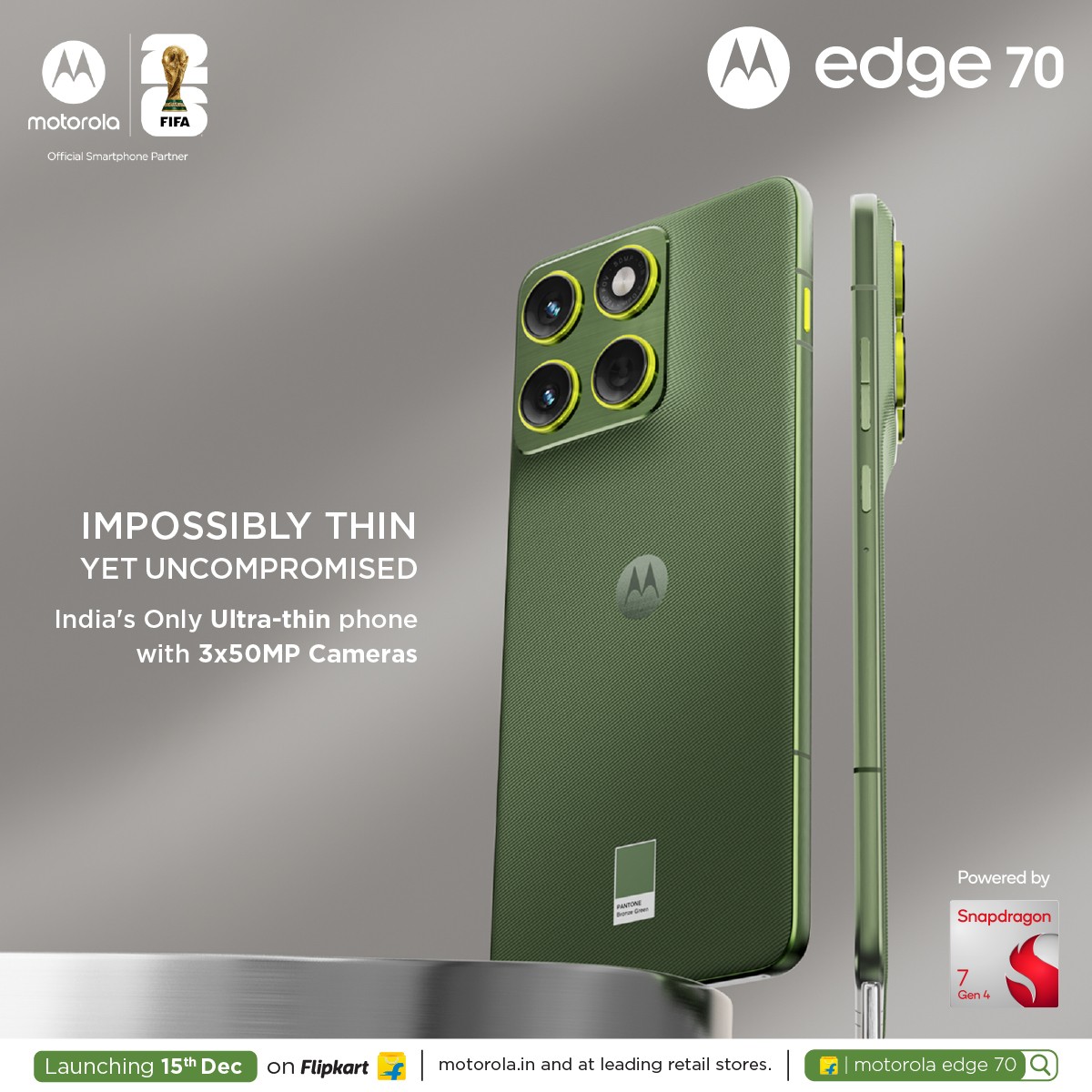 Motorola Edge 70 To Launch In India On December 15: Specifications, Price Expectations And Early Market Position