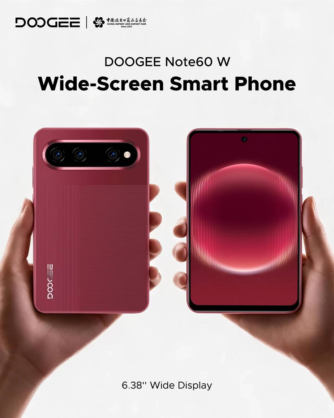 Doogee Note60 W Debuts With a Wide Display and 6,500mAh Battery